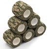 Favuit Camo Wrap Tape, 6 Roll Military Camouflage Stretch Form