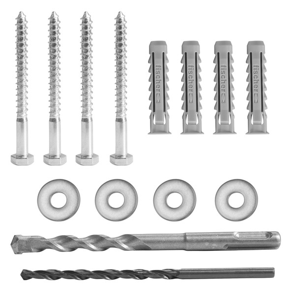 Mount-It! Universal TV Mounting Hardware Kit, Lag Screw and Drill