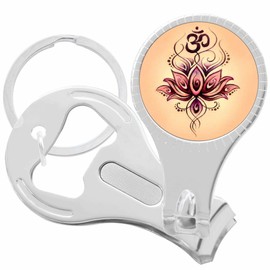 Louts Flower Ohm Nail Clippers Plus Bottle Opener Keychain