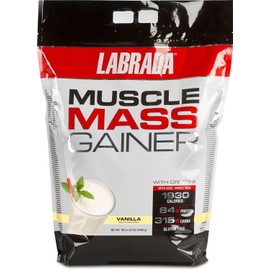Labrada Nutrition Muscle Mass Gainer, Vanilla, 12 Pound