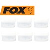 Fox Bait Tubs Half Size Clear - 6 Köderdosen für