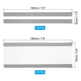 PATIKIL 16Pcs Guided Reading Highlight Strips, 2 Sizes Colored Overlay Highlight Bookmarks, Reading Tracking Rulers Helps with Dyslexia, Transparent