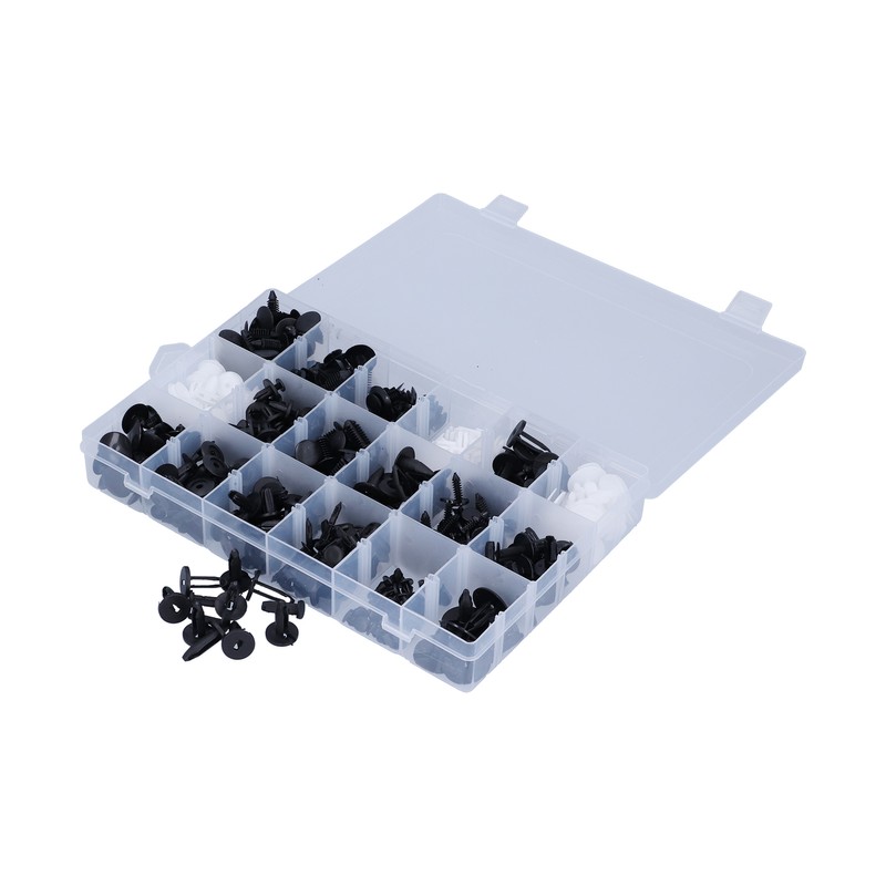 415pcs Car Retainer Clips Auto Plastic Fasteners 18 Kinds Push