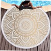 NOLITOY Mandala Round Beach Towel Bath Towel Beach Towels Oversized