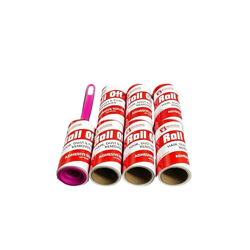 Lint Roller, Pet Hair Remover with Easy Peel Diagonally cut