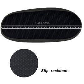 SIVENKE Reusable Shoe Cover 5 Pairs Non-Slip Boots Cover Flannel Washable Overshoes for Household Indoor Workplace Black