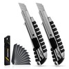 TECKWRAP Utility Knife, Retractable Box Cutter Heavy-Duty Knives for Cardboard,