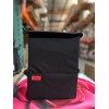 Lusso Black Car Trash Can, 3.5 Gallon, Manual-Lift Opening Mechanism,