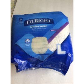Medline.    Fit right Underwear Large. 20 Per Pack  10 packs available