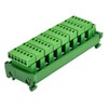 DIN Rail Mount 10A/300V Pluggable Screw Terminal Block Distribution Module