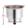 Manifish 2PCS Stainless Steel Cup Holder for Drinks with Drain