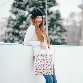 GODWOODS Insulated Lunch Bag for Women Men Large Lunch Box Container Reusable Leakproof Tote for Office, Work, Beach or Travel (Corduroy Love Print)