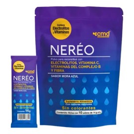 Neréo Suplemento Alimenticio 10 Sobres 14 G Multivitamínico Sabor Mora Azul                                                                           