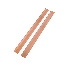 HWYEE 2Pcs 1/8" x 1" x 12" C110 Copper Flat Bar 12" Long, 3 x 25 x 305mm 99.98% Pure Copper Bus Bars DIY Craft, Electrical Connectors for Electroplating (2PCS,3 * 25 * 305mm)