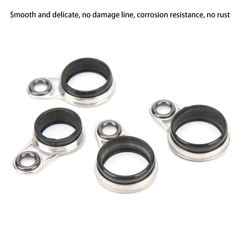 Fishing Rod Guide Ceramic Ring Repair Kit Stainless Steel Telescopic