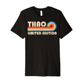 THAO Surname Retro Vintage 80s 90s Birthday Reunion Premium T-Shirt