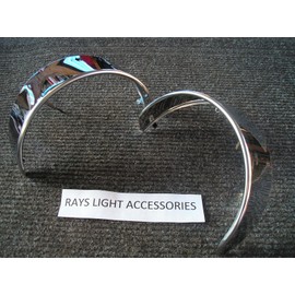 NEW PAIR CAR OR TRUCK VINTAGE STYLE FENDER EXTENSIONS .