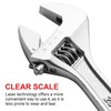 MAXPOWER Adjustable Wrench 8-inch Heavy Duty Spanner with Wide Caliber