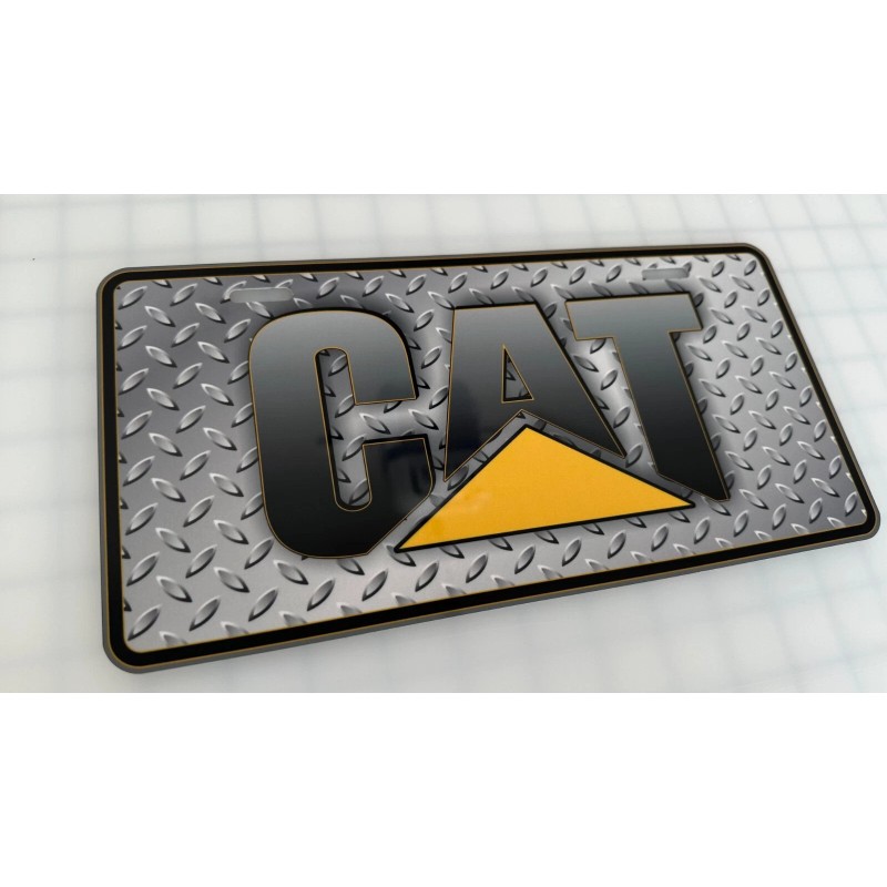 Caterpillar Cat Aluminum Sublimation .045" (1.12mm) License Plate