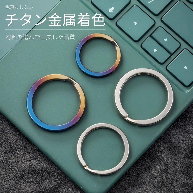 [REYLNXR] Key Reel Holder, Dull Blue-12mm-10pcs, 12 mm