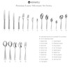 KEAWELL Premium 45-Piece Louise Silverware Set, 18/10 Stainless Steel, Service