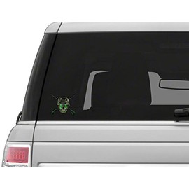 Vinyl Junkie Graphics Skull Army Helmet w Guns Sticker/Decal