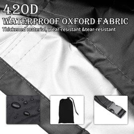 Preshwous Hot Tub Spa Heater Pump Cover, Heavy Duty Waterproof Hot Tub Insulated Pump Cover with Drawstring and Zipper Opening for Most Inflatable Hot Tub Spa Heater Pump on Market(Cover Only)