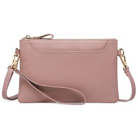 SENDEFN Leather Wristlet Clutch Small Women Crossbody Shoulder Bag Wallet Purses RIFD Card Slots