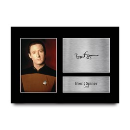 HWC Trading A4 Brent Spiner Star Trek Data Gifts Printed Signed Autograph Picture for TV Show Fans