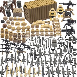 Special Military Soldier Style Weapon Sets, Military Weapon Pack Accessories Kits Toys, Swat Team Building Block Toys, Army Equipment Gear Sets, Accessories Compatible with Major Mini Figure