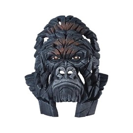 Enesco Edge Sculpture Gorilla Bust Miniature Figurine, 5.32 Inch, Multicolor