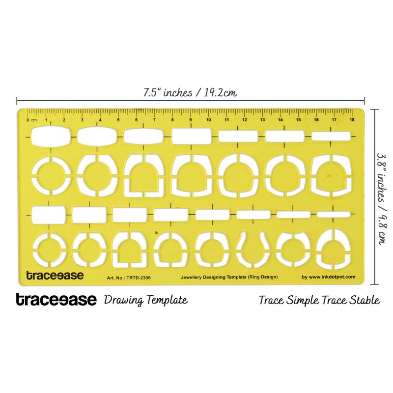 Traceease Ring Design Jewelry Templates Drafting Tools Jewellery Designing Stencils