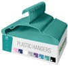 NEATERIZE Clothes Hangers 16 Pack Aqua - Plastic Hangers -