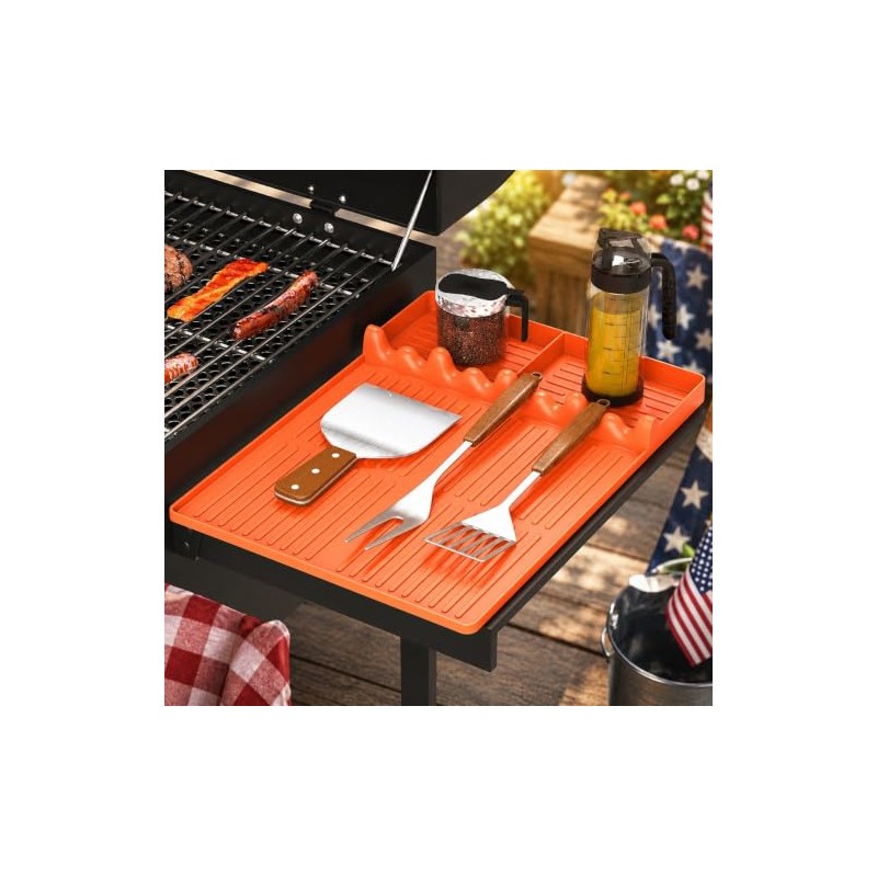 Bolycen Silicone Griddle Tool Mat for Grilling and Cooking