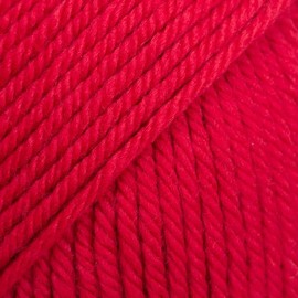 Drops Daisy 100% Merino Wool Yarn for Knitting and Crocheting, 3 or Light, DK, Leight Worsted Weight, 1.8 oz 120 Yards per Ball 1 * 50g (21 Crimson red)