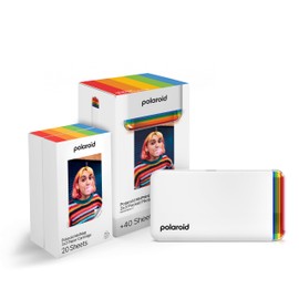 Polaroid Bundle Hi-Print+Paper - 2nd Generation - Bluetooth Connected 2x3 Pocket Photo and Dye Sub-Printer - White