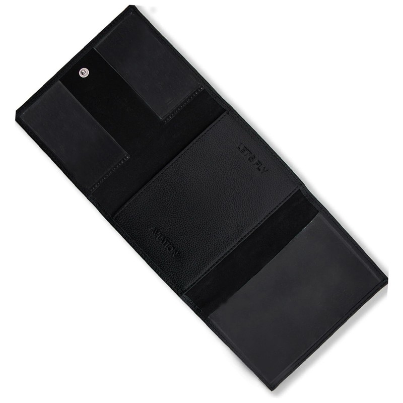  Pilot Wallet Passport Holder RFID Blocking Genuine Leather Materials