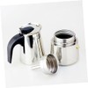 Cafetera de Acero Inoxidable para Moka, 200ml, Uso Doméstico