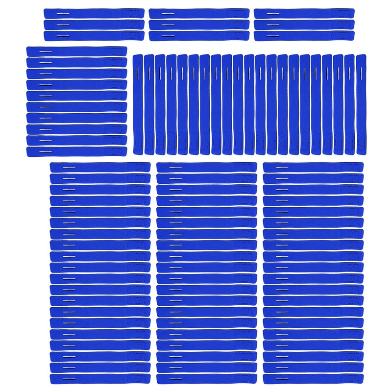 100Pcs Fishing Rod Tie Strap Pole Fixing Band Rod Elastic