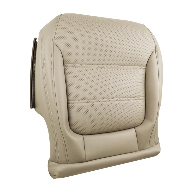 moseiny Tan Driver Side Bottom Leather Seat Cover for Jetta