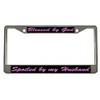 Blessed by God Spoiled by My Husband Stainless Steel Chrome
