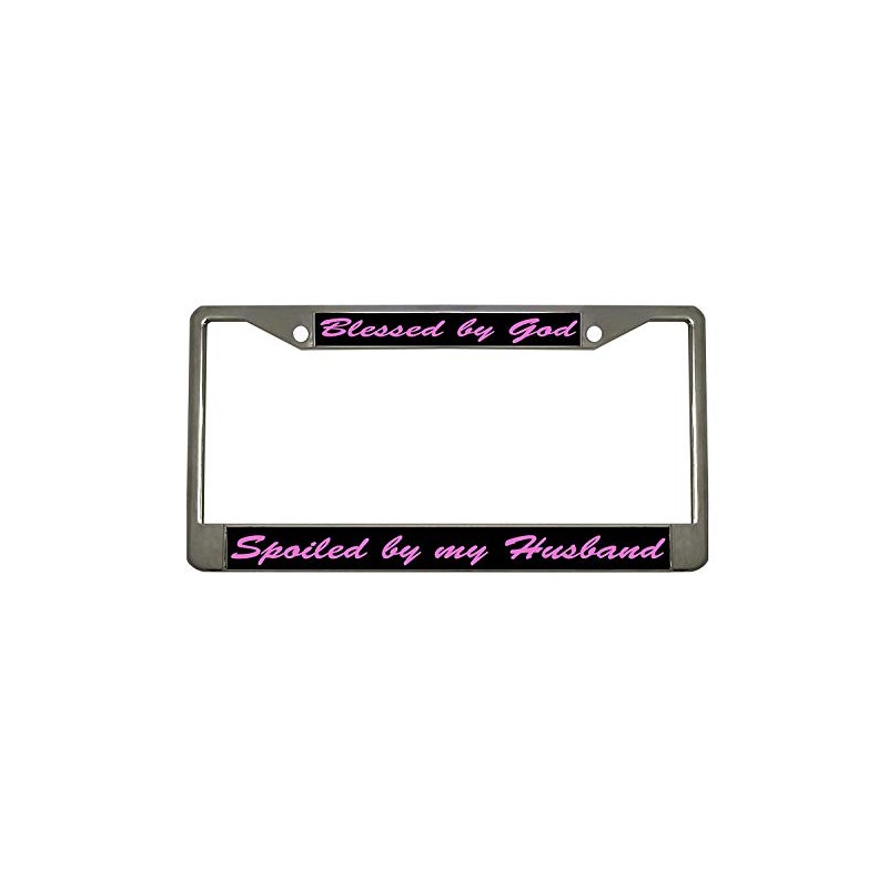Blessed by God Spoiled by My Husband Stainless Steel Chrome