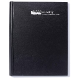 House of Doolittle 2023 Weekly Planner Calendar, Executive Black Hard Cover, 8.5 x 11 Inches, January - December (HOD27292-23)