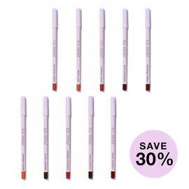 Bundle of all 10 Jordana Ticia Lip Liners - Wooden Lip Pencils