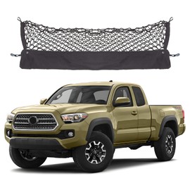 Envelope Style Cargo Net Compatible with Toyota Tacoma 2025 2024 2023 2022 2021 2020 2019 2018 2017 2016 2015 2014 2013-2005 Trunk Car Tailgate Netting