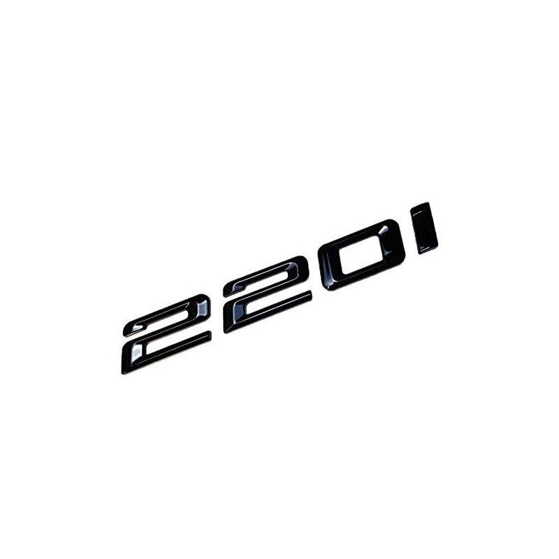 MCK Auto - 220i schwarzes glänzendes Logo hinten Emblem Tuning