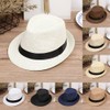Boolavard Kids Girls Boys Summer Fedora Straw Hat Wide Brim
