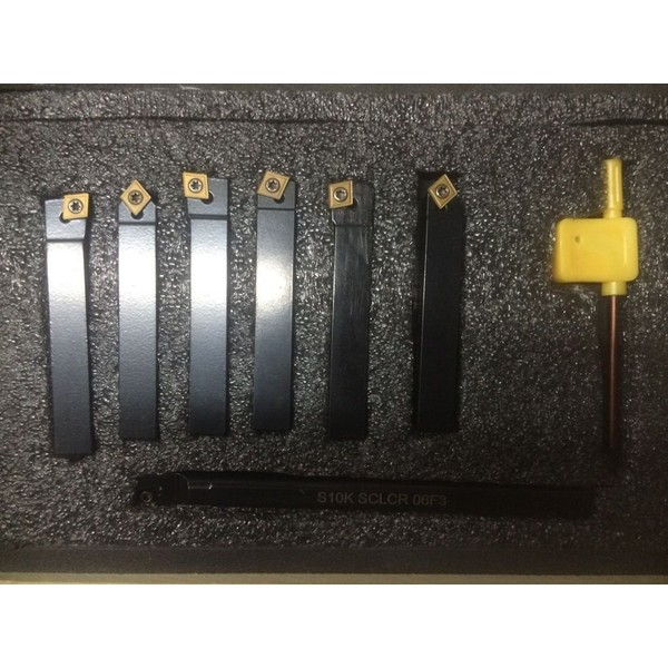 OMEX INDEXABLE LATHE TOOL HOLDER 7 PCS SET 10MM +