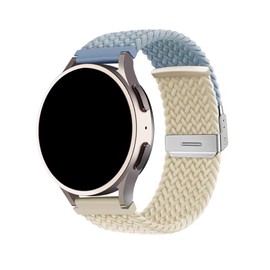 FiiMoo Replacement Strap Compatible with Garmin Venu Sq 2/Venu Sq/Venu 2 Plus/Garmin Vivoactive 5/Forerunner 245/645 Wristband, 20 mm Elastic Braided Bracelets for Garmin Forerunner 165 White + Rock