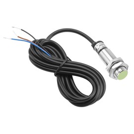 Heschen M12 Inductive Proximity Sensor Switch PR12-2DN Cylindrical Type Detector 2mm DC12-24V 3-Wire NPN NO(Normally Open) CE